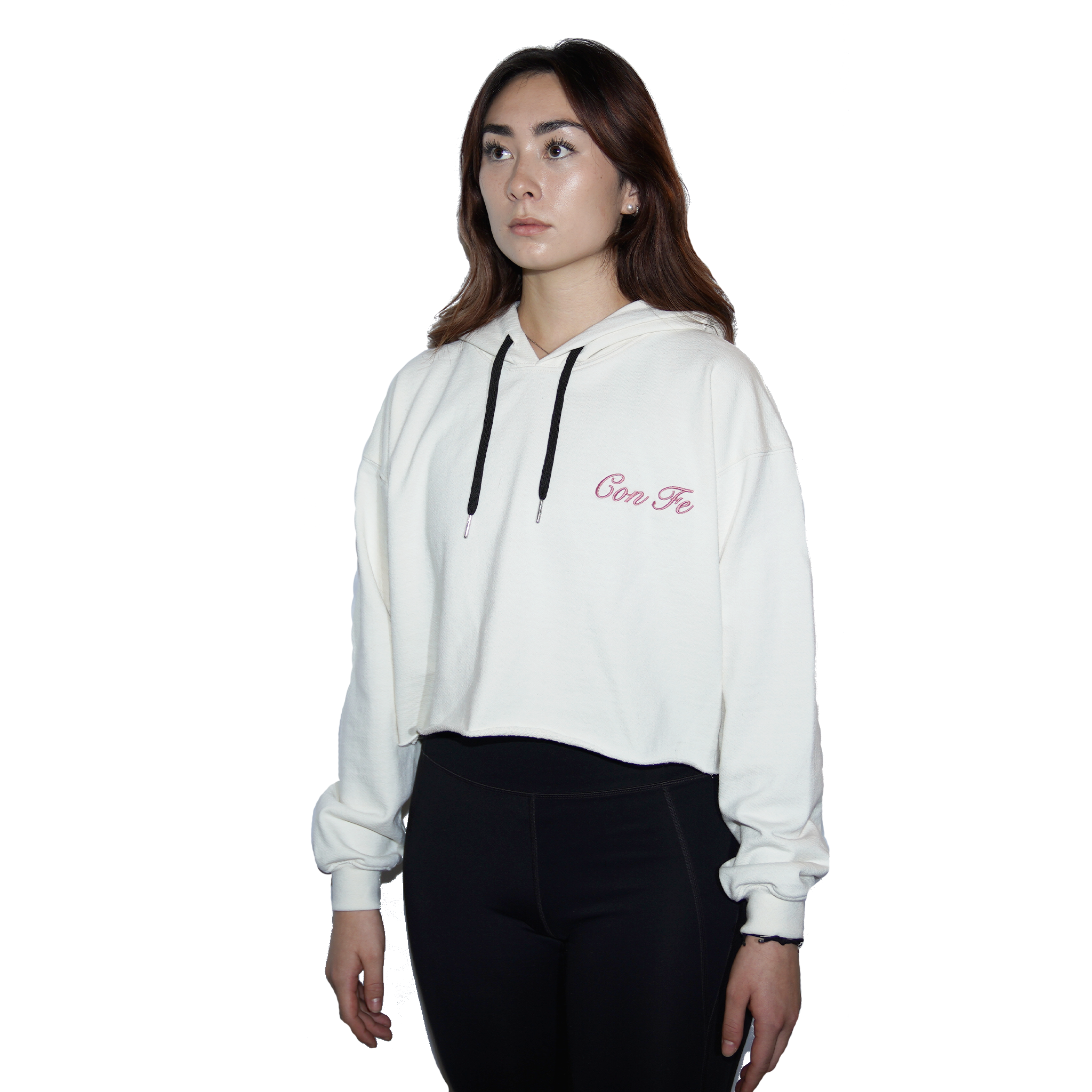 Off-White "Los Angeles" Cropped Hoodie