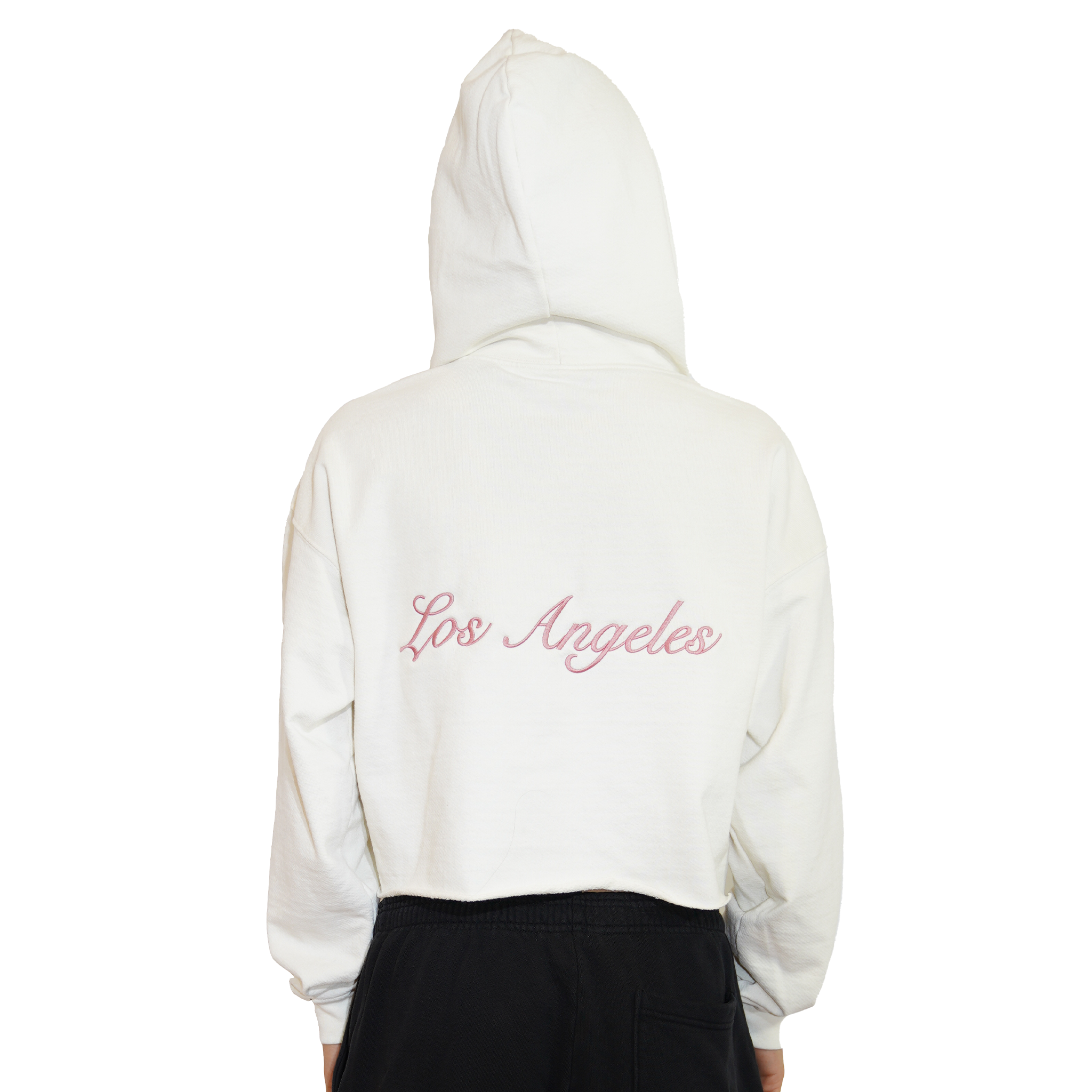 Off-White "Los Angeles" Cropped Hoodie